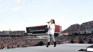 Ariana Grande performs emotional tribute to bombing victims at One Love Manchester